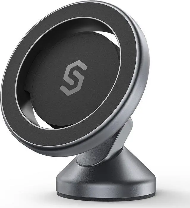 Main image of SYNCWIRE for MagSafe Car Mount - 360 Rotation Magnetic Phone Holder for Car Dashboard, Strong Magnets Car Phone Holder Mount Compatible iPhone 16 Pro Max 15 14 13 12,Samsung - MagSafe Car Accessories