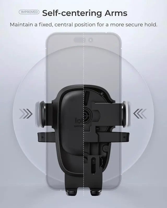 Alt view image 3 of 6 - Easy One Touch Advanced Air Vent Car Phone Mount - Universal Cell Phone Holder for iPhone Google Moto LG and All Other Smartphones