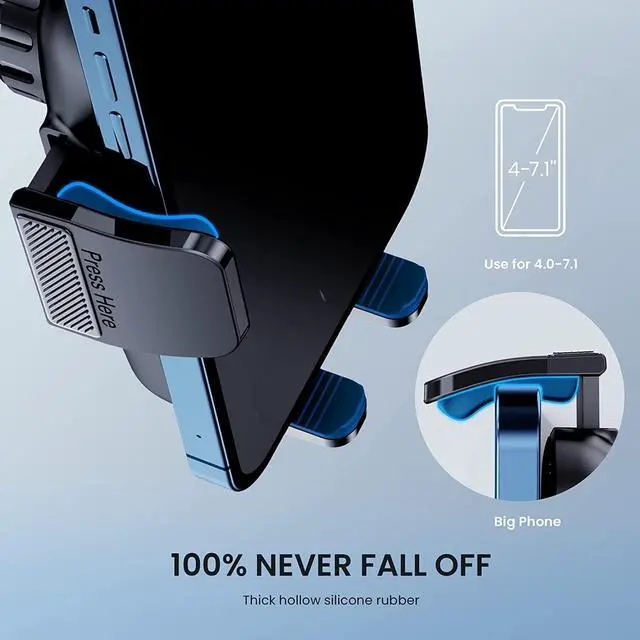 Alt view image 5 of 7 - Phone Mount for Car Phone Holder Car Phone Holder Mount Windshield Dashboard Air Vent Universal Automobile Mount Fit for All iPhone Android Smartphones