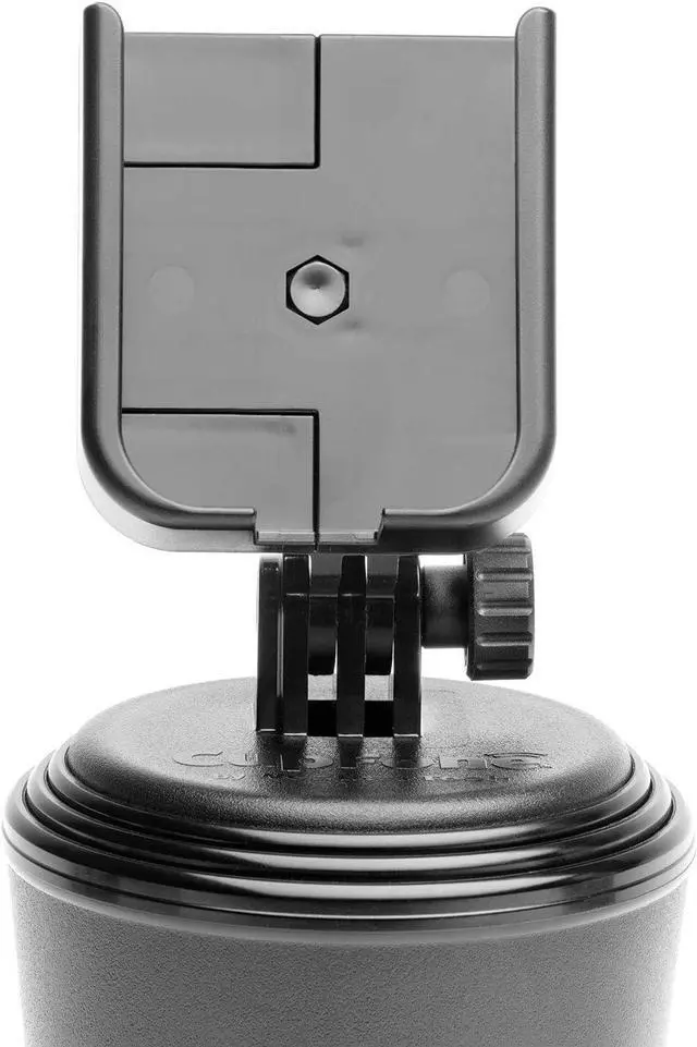 Alt view image 4 of 7 - CupFone C Adjustable Universal Cup Holder Phone Mount Accessory for Car C Compatible with iPhone & Other Smartphones C Open Access Design for Cell Phone Charging - Black Plastic Knobs