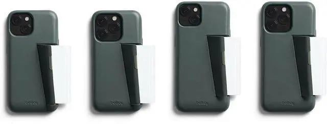 Alt view image 7 of 7 - Phone Case C 3 Card for iPhone 15 (Leather iPhone case Phone Wallet) - Everglade