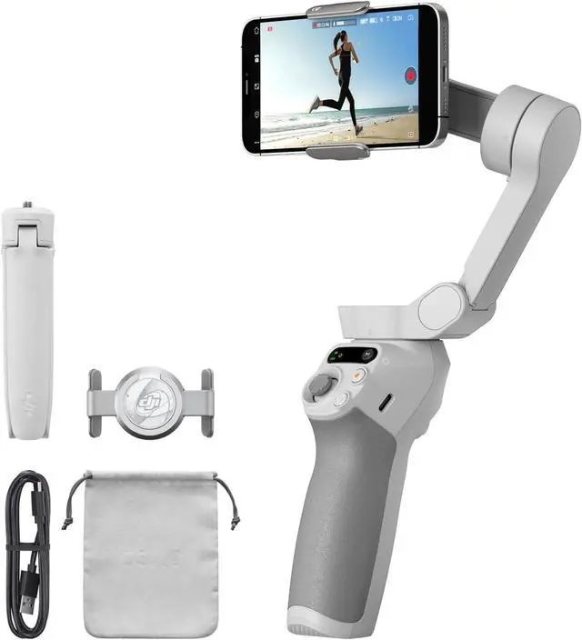 Main image of Osmo Mobile SE 3-Axis Phone Gimbal Portable and Foldable Gimbal Stabilizer for iphone Andriod ShotGuides ActiveTrack 6.0 Vlogging Stabilizer for Youtube TikTok Travel