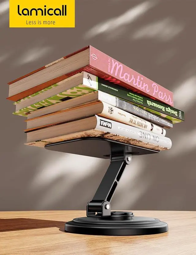 Alt view image 7 of 7 - Adjustable Phone Stand for Desk - 360 Rotating Foldable Cell Phone Holder Desktop Portable Cellphone Stand Office Desk Accessories for iPhone 16 15 14 13 Pro Max 4-10 Smartphones iPad