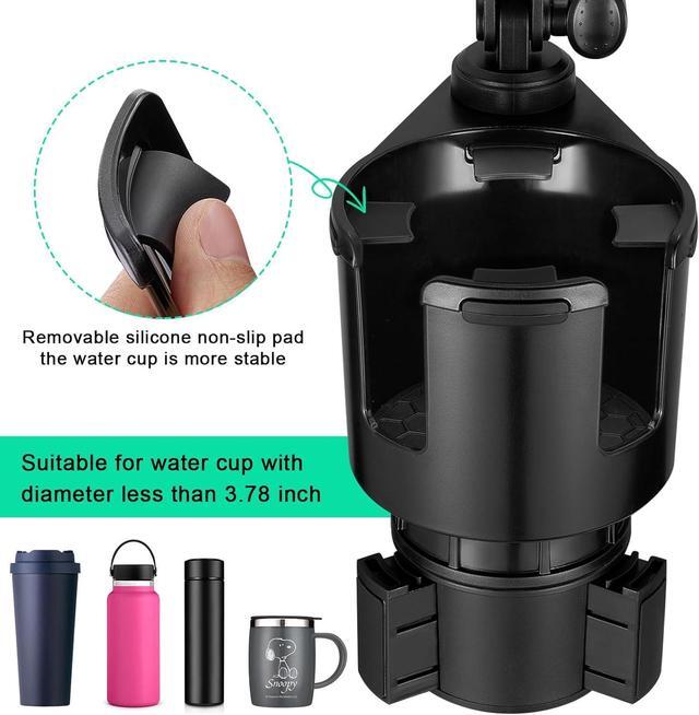Alt view image 4 of 7 - Car Cup Holder Expander Adjustable Base with Phone Mount 360 Rotation Cup Holder Cell Phone Holder for Car Compatible with iPhone All Smartphones