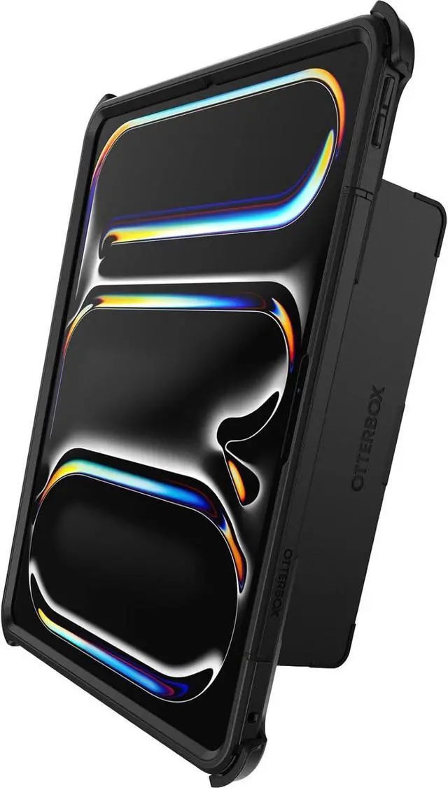 Alt view image 4 of 7 - Defender Series Case for iPad Pro 13-inch (M4) (2024) - Black Rugged Durable Multi-Layer Protection