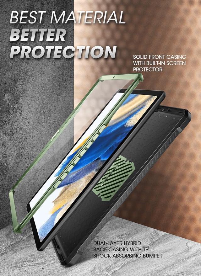 Alt view image 3 of 7 - for Galaxy Tab A8 Case with Stand (Unicorn Beetle Pro) [Built-in Screen Protector] Full-Body Rugged Shockproof Heavy Duty Protective Tablet Case for  Galaxy Tab A8 10.5 Inch Guldan