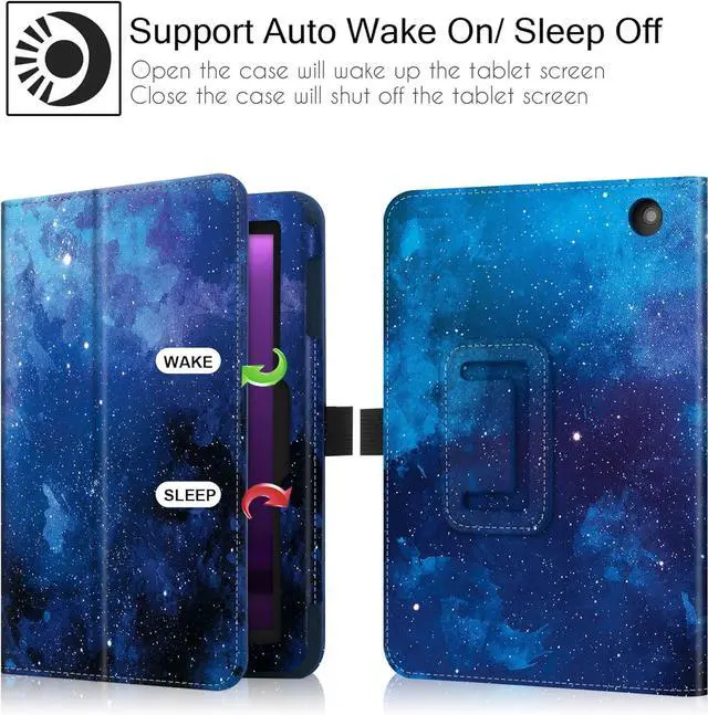 Alt view image 3 of 6 - Folio Case Cover for 7-Inch Fire 7 Tablet (12th Generation 2022 Release) Not Fit for Previous 7th/9th Genration (Blugaxy)
