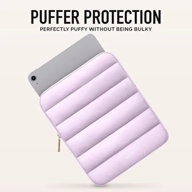 Alt view image 2 of 7 - Vandel - The Original Puffy iPad Sleeve 9-11 Inch Tablet Sleeve Purple i Pad Case for Women and Men Cute iPad Air Pouch 9 10 Inch 11 Inch Bag