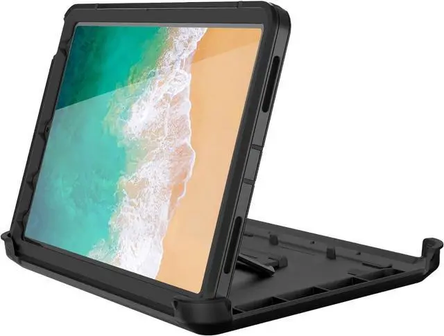 Alt view image 6 of 7 - Case for iPad Air 11 inch M2 2024 Air 6th /10.9 Air 5th 2022/Air 4th 2020 [Built-in Screen Protector] Heavy Duty Military Grade Shockproof Multi-Layer Protection with Stand Black