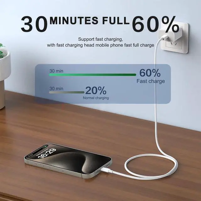 Alt view image 5 of 6 - Car Carplay USB a to USB C Cable for iPhone 16 iPhone 15 Pro Max Car Charger iPhone 15 Car Charger iPhone 15 Carplay Cable Charger iPhone 15 Pro Plus iPad USB C Cable 10th Pro Air 5th 4th Mini 6th