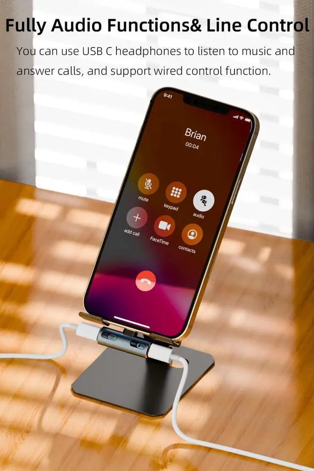 Alt view image 5 of 7 - USB C Splitter with 100W Fast Charging Dual USB C Headphone and Charger Adapter Dongle for iPhone 16/15 Series iPad MacBook Galaxy S24/S23 and More (Grey)