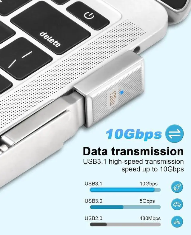 Alt view image 2 of 7 - Right Angle USB C to USB A Adapter 120W 10Gbps 90 Degree USB A to C adapter Type C 3.1 Female to Type C Male Converter OTG Fast Charging Compatible with MacBook Tablet  Galaxy 2 Pack