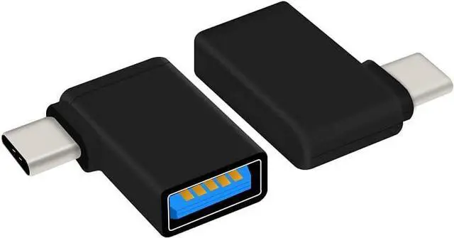 Alt view image 3 of 5 - Right Angle USB C to USB 3.0 Adapter 90 Degree Type C Male to USB A 3.0 Female Converter On The Go(OTG) for Smartphone Laptops Mouse Keyboards More USB and Type-C Devices (2 Pack)