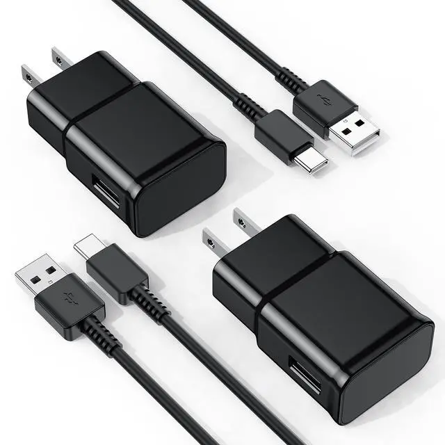 Main image of For Samsung Galaxy S10/S9/S8 2Pack Adaptive Android Charger with USB Type C Fast Charging Cable for Galaxy S8/S9/S10 Plus/S10E/ S20/S20 Plus/S21/S21 Ultra/Note 8/9/10/20