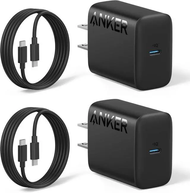 Main image of 25W USB-C Super Fast Charger Charger (Non-Foldable) with USBC Cable Supports PPS Fast Charging for  Galaxy S23 Ultra/S23+/S23/S22/S21/S20/Note 20 & More 2Pack 5ft Cable Included