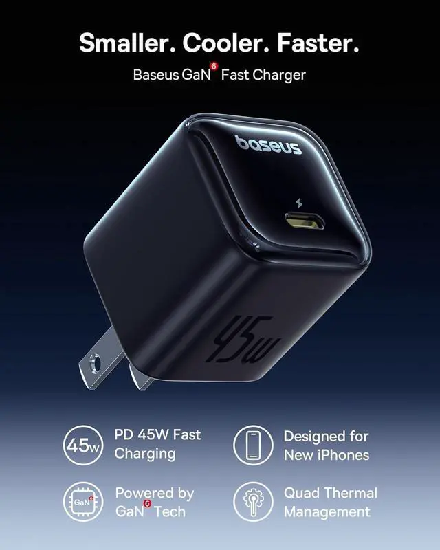 Alt view image 7 of 7 - Baseus Docking Station, Spacemate(Win) 11 in 1 & Baseus 45W USB C Charger Block 2 Pack