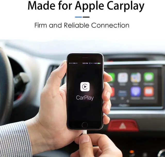Alt view image 2 of 7 - 6ft USB A to Lightning Cable for iPhone 14 Carplay Cable Compatible for iPhone 14 pro max 13 Plus SE 2nd/12/11/Xs/XR Fast Charging Power Cord AirPods (2nd/3nd Gen) Earbuds AirPods Max