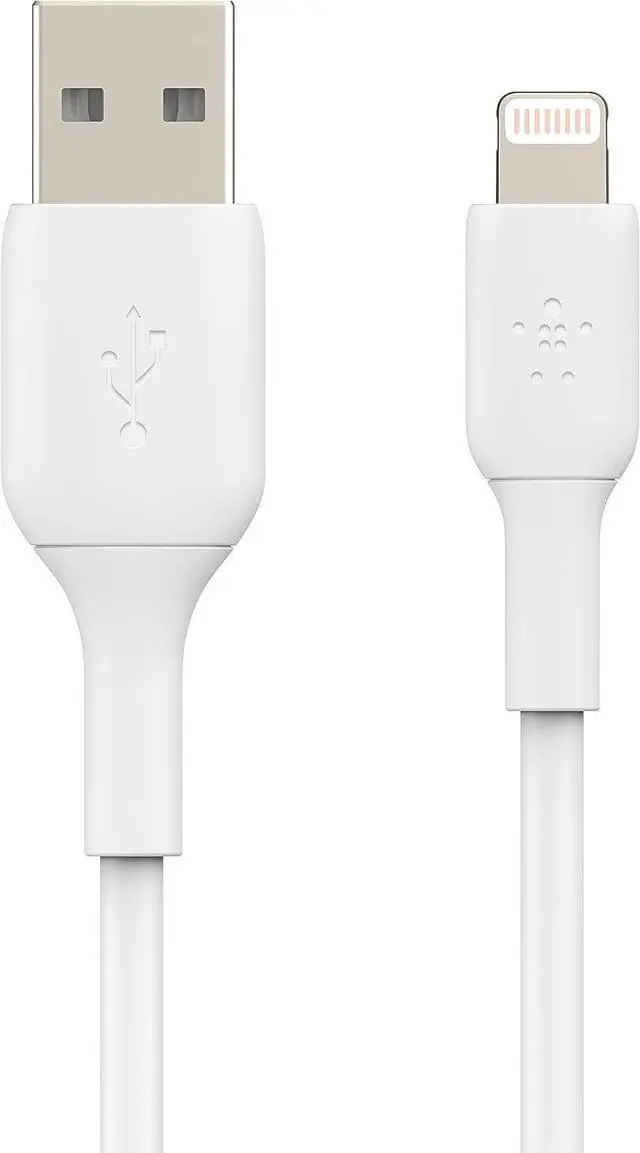 Alt view image 2 of 7 - BoostCharge Lightning Cable - 9.8ft/3M - MFi Certified  iPhone Charger USB to Lightning Cable - iPhone Cable - iPhone Charger Cord -  Charger - USB Phone Charger - White