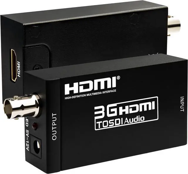Main image of HDMI to SDI Converter 3G-SDI/HD-SDI Converter Audio Video Adapter Support 1080P 1080I for Camera Home Theater Monitora and Professional Video Production