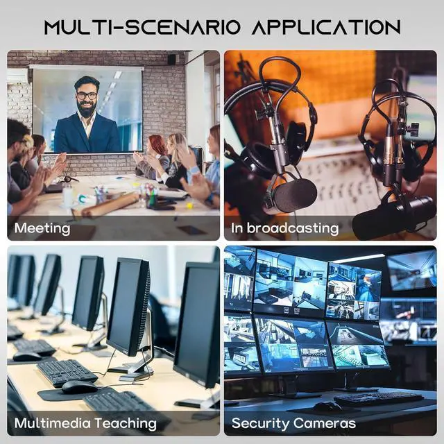 Alt view image 7 of 7 - HDMI to SDI Converter 3G-SDI/HD-SDI Converter Audio Video Adapter Support 1080P 1080I for Camera Home Theater Monitora and Professional Video Production