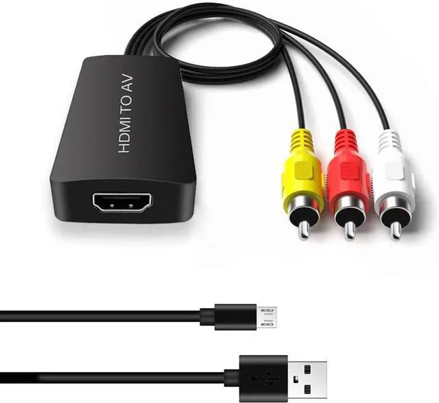 Main image of HDMI to RCA Converter HDMI to AV Adapter HDMI to Older TV Adapter for  TV  Fire Stick DVD Blu-ray Player ect.