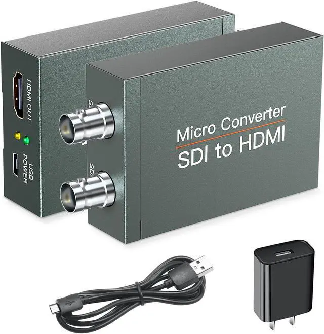 Main image of SDI to HDMI Converter with SDI Loop Out 1080p HD-SDI / 3G-SDI/SD-SDI to HDMI Video Audio Converter BNC to HDMI Adapter for SDI Camera Monitor Projector