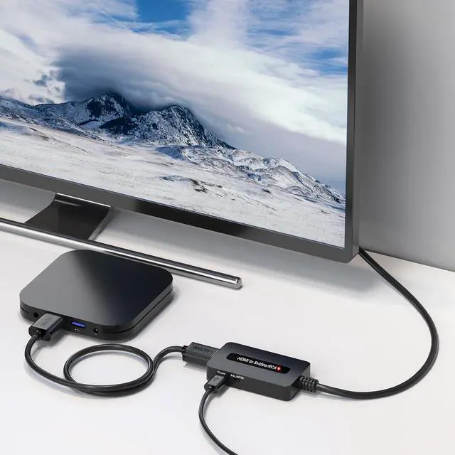 Alt view image 5 of 7 - HDMI to S Video RCA Converter 1080P HDMI to AV Composite S-Video 2 in 1 Converter for DVD/STB/PS3/PS4 to Display on Older TV with Svideo/RCA Inputs(Not Support 4k HDMI)