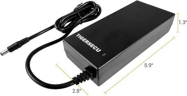 Alt view image 3 of 7 - 12V 8A Power Adapter for Security Cameras and DVRs with 9-Way Splitter 100V-240V 2.1x5.5mm Power Supply Compatible with Lorex Night Owl Swann ZOSI Reolink Annke IP and BNC Cameras