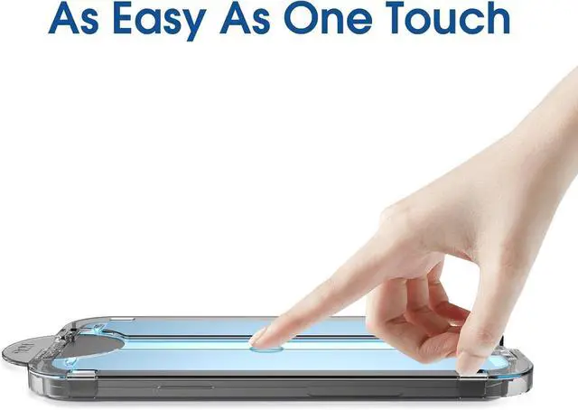 Alt view image 7 of 7 - Auto-Alignment OneTouch for iPhone 16 Pro Max [6.9] Screen Protector + Camera Lens Protector Tempered Glass 30 seconds Installation Bubble Free Case Friendly Anti-Scratch [2+2 Pack]