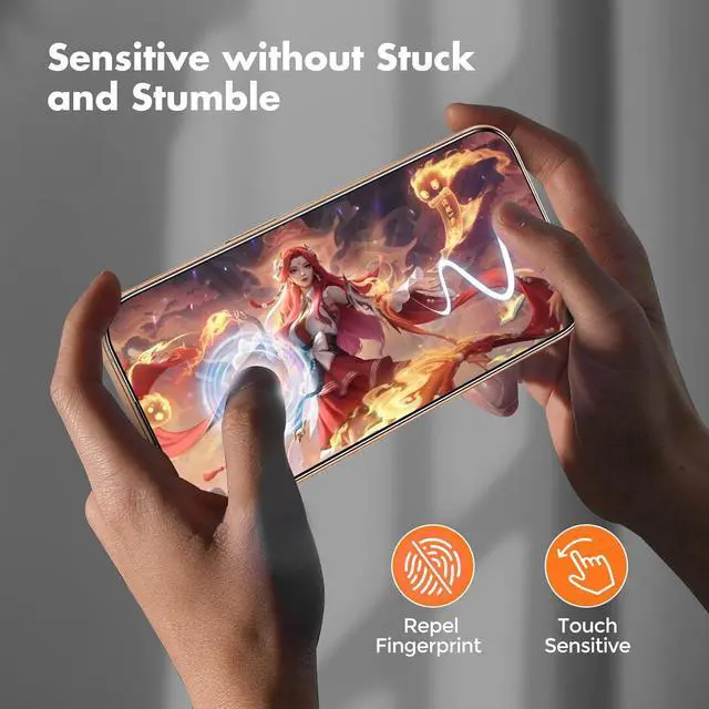 Alt view image 4 of 7 - Screen Protector for iPhone 16 Pro Pack of 3 HD Tempered Glass Screen Protector [Full Coverage] [Easy Installation][Free Bubbles][Only for  iPhone 16 Pro]
