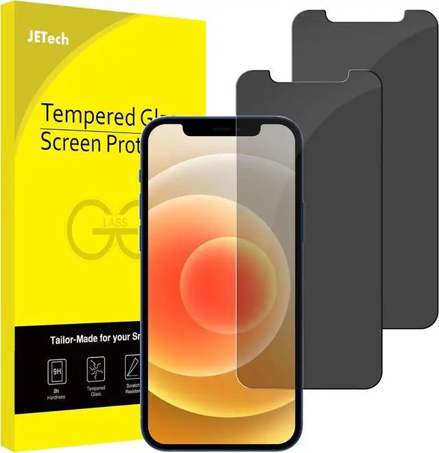 Main image of Privacy Screen Protector for iPhone 12/12 Pro 6.1-Inch Anti Spy Tempered Glass Film 2-Pack