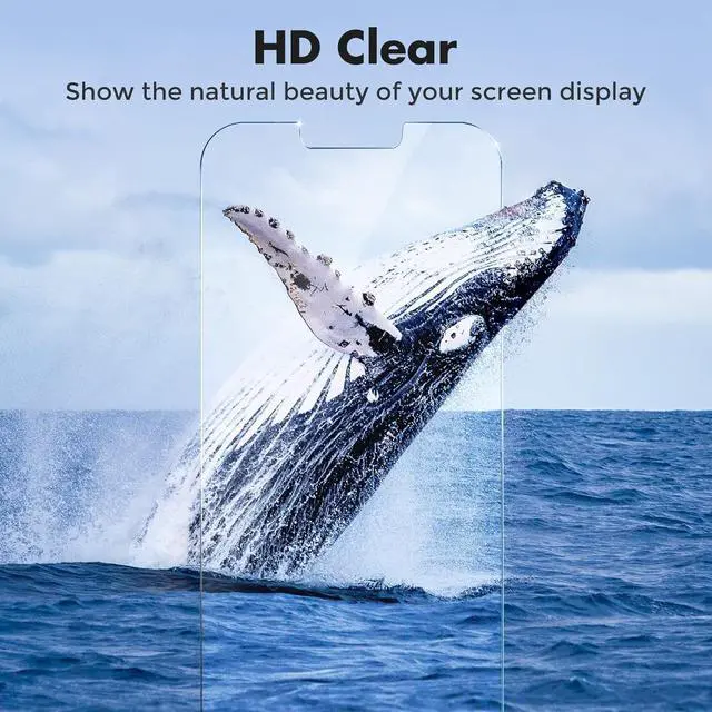 Alt view image 7 of 7 - 2-Pack Screen Protector for iPhone 14 Plus/iPhone 13 Pro Max Double Shatterproof Tempered Glass [Easy Installation] [9H Hardness] [99.99% HD Clear] [Case Friendly] for iPhone 6.7 inch