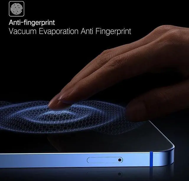 Alt view image 4 of 7 - 2 Pack Anti Blue Light Screen Protector for iPhone 16 Pro Max 2024 6.9 inch 6X Stronger HD Clear Blue Light Blocking Tempered Glass - Eye Protection Anti Eye Fatigue Eye Dry