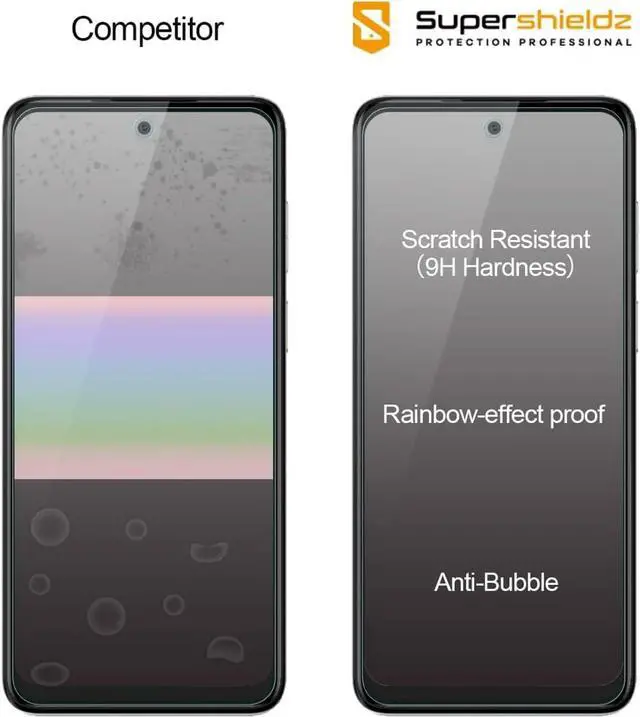 Alt view image 2 of 5 - (3 Pack) Designed for Motorola Moto G 5G (2023) Tempered Glass Screen Protector Anti Scratch Bubble Free