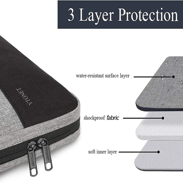 Alt view image 2 of 6 - Laptop Case 16 inch 15-15.6 Inch TSA Laptop Sleeve Computer Bag