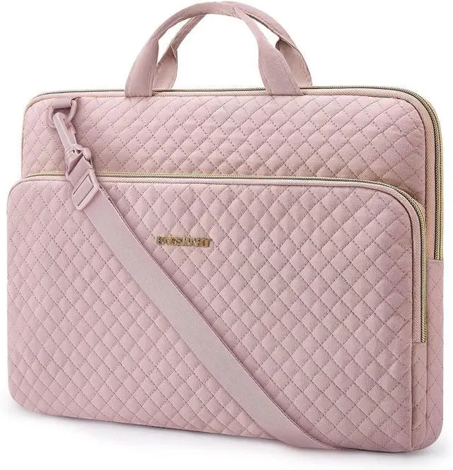 Main image of Protective Sleeve case Compatible with MacBook Pro 16 Inch 15.6 inch HP   Aspire  Notebook Laptop with Shoulder Strap Pocket Handle Pink