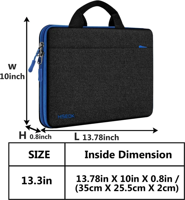 Alt view image 2 of 6 - Laptop Sleeve 13-14 Inch Case TSA Computer Briefcase B01K02