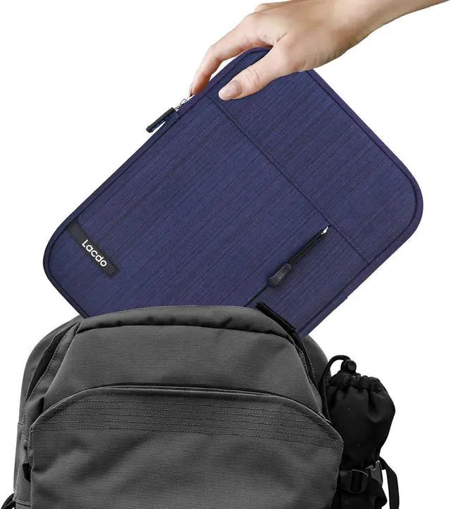 Alt view image 6 of 6 - iPad Mini 7 Sleeve iPad Mini Case Bag Tablet Sleeve Case for iPad Mini 7 (A17 Pro)/6/5/4/3/2  Galaxy Tab A7 Lite 8.7 / Galaxy Tab A 8.0 Protective Tablet Bag Water Repellent Blue