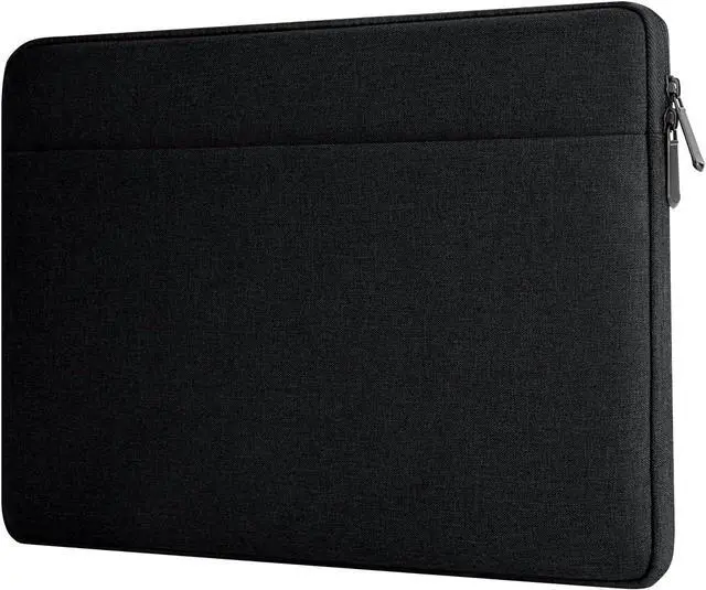 Main image of Laptop Sleeve Case with Accessory Pocket Padded Computer Carrying Pouch 13 to 14 inches Compatible with MacBook HP   Protective Laptop Cover for 13-14 Chromebook/Notebook/Tablet Black