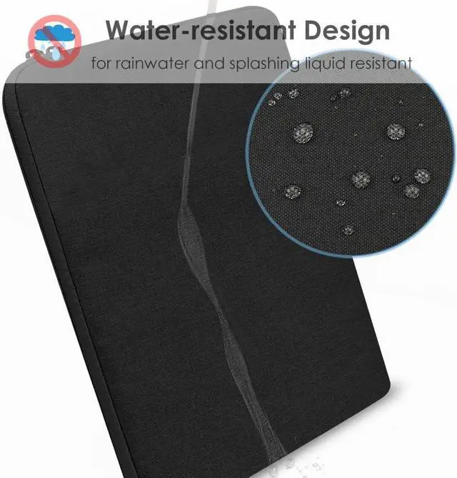 Alt view image 4 of 6 - 13-Inch Laptop Sleeve Case for 2024 MacBook Air 13.6 inch with M3 Chip (A3113) Accessory Traveling Carrying Bag Cover Water-Resistant Simple Case for MacBook Air 13.6 M3 2024 (Black)