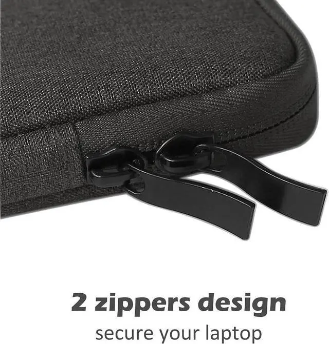 Alt view image 6 of 6 - 13-Inch Laptop Sleeve Case for 2024 MacBook Air 13.6 inch with M3 Chip (A3113) Accessory Traveling Carrying Bag Cover Water-Resistant Simple Case for MacBook Air 13.6 M3 2024 (Black)
