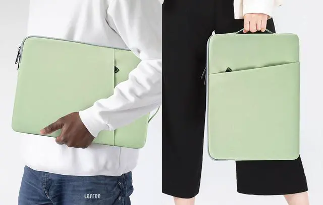 Alt view image 7 of 7 - Laptop Sleeve Case 15.6 16 Inch Carrying Computer Bag for  HP   Chromebook Laptop Notebook Aspire/ Inspiron/HP Pavilion/HP Victus 15/ Zenbook Green