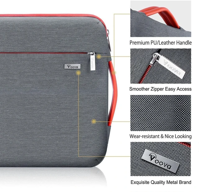 Alt view image 6 of 7 - 15-14 Inch Laptop Sleeve Laptop Cover MacBook Case Gray