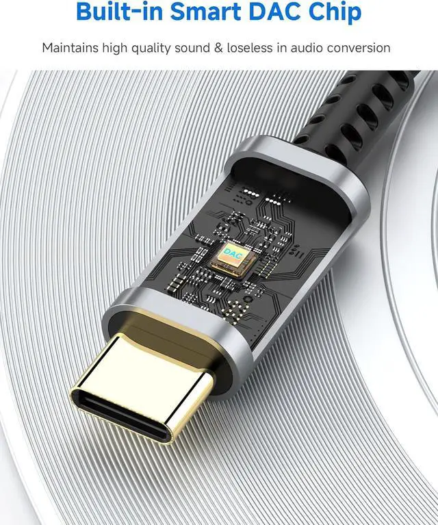 Alt view image 4 of 7 - USB Type C to 3.5mm Female Headphone Jack Adapter (2-Pack) USB C to Aux Audio Dongle Cable Cord Compatible with iPhone 15/16/16 Pro Max/16 Pro/16 Plus Galaxy S24/S23/S22/S21 Ultra iPad Pro