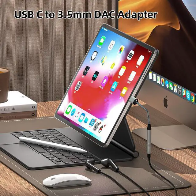 Alt view image 4 of 7 - USB C to 3.5mm Headphone Jack Adapter(2 Pack) USB-C to Aux Audio Dongle Cable for iPhone 16 Pro Max/16 Pro 15 Pro Max/15 Pro/15 Plus Galaxy S23-S21 Ultra Pixel iPad Pro MacBook (Black)
