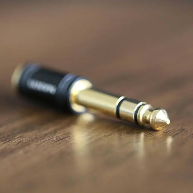 Alt view image 3 of 7 - 1/4 Male to 1/8 Female Stereo Headphone Adapter Connect Cable Upgrade 6.35mm Jack Stereo Socket Male to 3.5mm Jack Stereo Plug Female for Headphone Amp Adapte Black 1-Pack