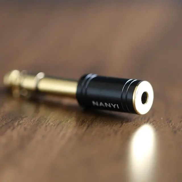 Alt view image 4 of 7 - 1/4 Male to 1/8 Female Stereo Headphone Adapter Connect Cable Upgrade 6.35mm Jack Stereo Socket Male to 3.5mm Jack Stereo Plug Female for Headphone Amp Adapte Black 1-Pack