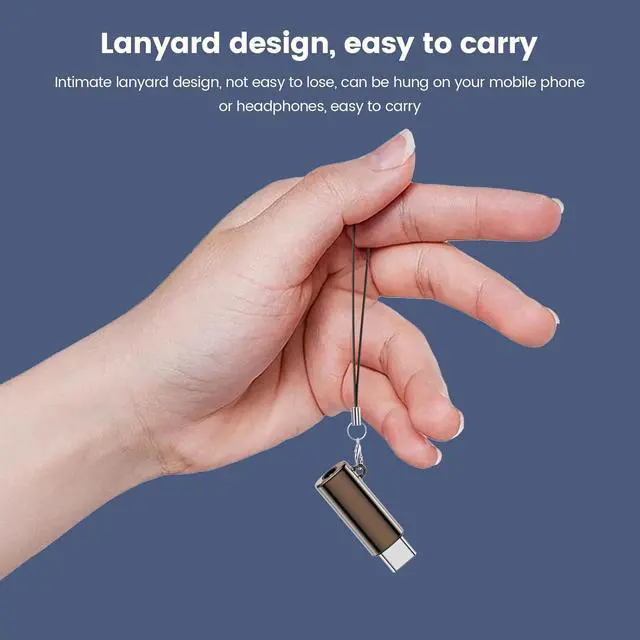 Alt view image 2 of 6 - USB C to Audio Jack Adapter 2Pcs Type C to 3.5mm Audio Adapter Compatible with iPhone 15 Plus/15 Pro Max  Galaxy S23 S22 S21 S20 Ultra Pixel iPad Pro MacBook Square Reader