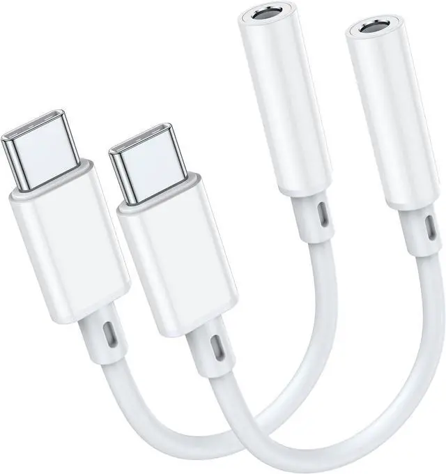 Main image of USB C to 3.5mm Headphone Jack Adapter for iPhone 16 Pro Max Plus/15 Pro Max Type C Aux Audio Dongle Cable Cord Compatible with iPad Pro Air 4 5 Mini 6  Galaxy S24/S23/S22/S21 Ultra MacBook