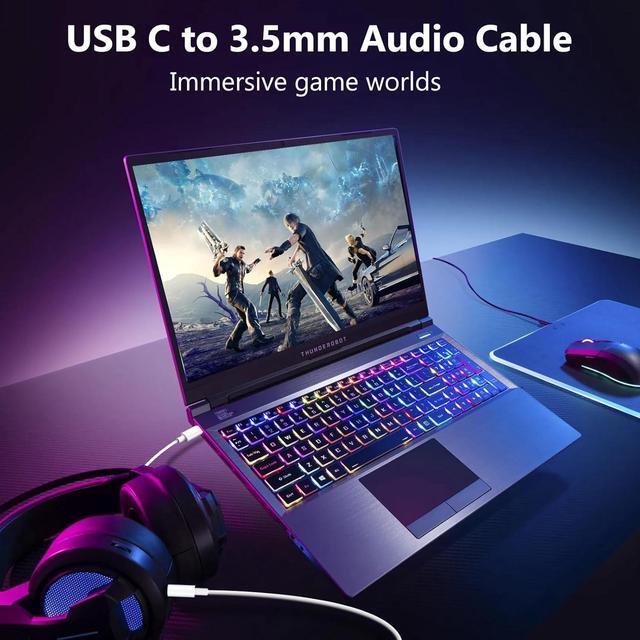 Alt view image 6 of 7 - USB C to 3.5mm Audio Aux Jack Cable Aux Cord for iPhone 15 Type C to 3.5mm Headphone Car Stereo Cord Compatible with iPhone 16 Plus /15 Pro Max  Galaxy S23 S22 Note 20 Pixel 5 XL